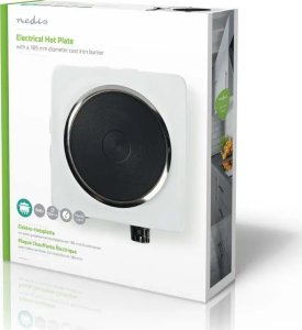 Płyta wolnostojąca Nedis Nedis KAEP150EWT1 płyta kuchenna Biały Blat Płyta uszczelniona 1 stref(y) 4