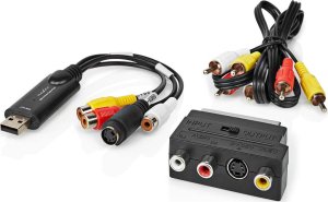 System przekazu sygnału AV Nedis Nedis VGRRU101BK karta do przechwytywania video USB 2.0 3