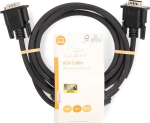 Nedis kabel VGA 2 m VGA (D-Sub) Czarny 3