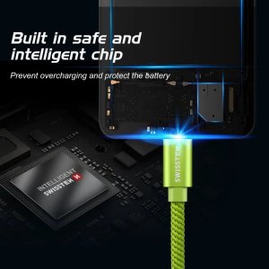 Kabel USB Swissten USB-A - USB-C 0.2 m Czarny (71521101) 11