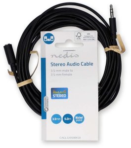 Kabel Nedis Nedis CAGL22050BK50 kabel audio 5 m 3.5mm Czarny 3