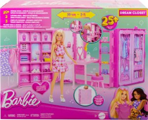 Mattel Barbie Szafa Marzeń z ubraniami Garderoba 3.0 + lalka Barbie + akcesoria (HXD58) 2