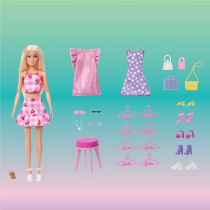 Mattel Barbie Szafa Marzeń z ubraniami Garderoba 3.0 + lalka Barbie + akcesoria (HXD58) 9