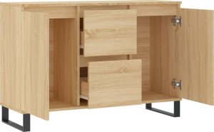 vidaXL Szafka, dąb sonoma, 104x35x70 cm, materiał drewnopochodny 6