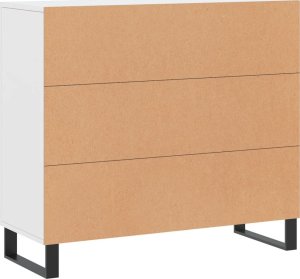 vidaXL Szafka, biała, 90x34x80 cm, materiał drewnopochodny 8