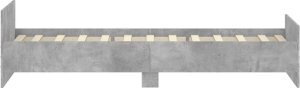 vidaXL Rama łóżka, szarość betonu, 90x200 cm, materiał drewnopochodny 5