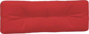 vidaXL Poduszki na palety, 3 szt., czerwone, tkanina 4