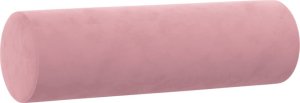 vidaXL 2-osobowa sofa z poduszkami, różowa, 120 cm, aksamit 6