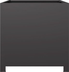 vidaXL Donica ogrodowa, czarna, 50x50x50 cm, stalowa 4