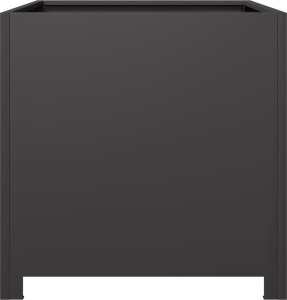 vidaXL Donica ogrodowa, czarna, 50x50x50 cm, stalowa 5