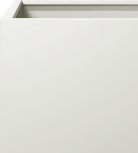 vidaXL Donica ogrodowa, biała, 30x30x30 cm, stalowa 7