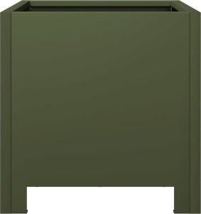 vidaXL Donica ogrodowa, oliwkowozielona, 30x30x30 cm, stalowa 5