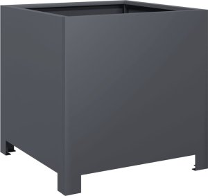 vidaXL Donica ogrodowa, antracytowa, 40x40x40 cm, stalowa 2