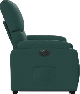 vidaXL Podnoszony fotel masujący, elektryczny, rozkładany, zielony 10