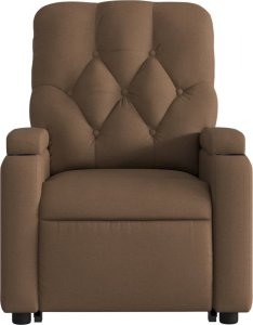 vidaXL Podnoszony fotel masujący, elektryczny, rozkładany, brązowy 9