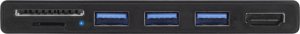 Canyon InLine® MultiHub, Surface Pro 4/5/6, 3-Port USB 3.2 Type-A female, HDMI 4K, Cardreader, black 3