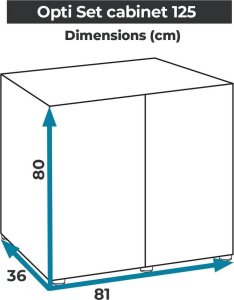 Aquael AQUAEL Szafka OPTI SET 125 biała 2