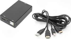 System przekazu sygnału AV Digitus DIGITUS HDMI-Dongle für modulare KVM-Konsolen, RJ45 auf HDMI 2