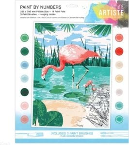 DP Craft Duży zestaw do malowania po numerach ARTISTE Tropical flamingo 1