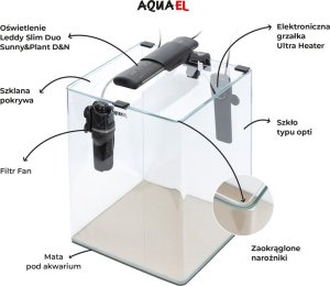 Triton AQUAEL Zestaw Aquael Opti Bent Set Day & Night [20l] - czarny 10