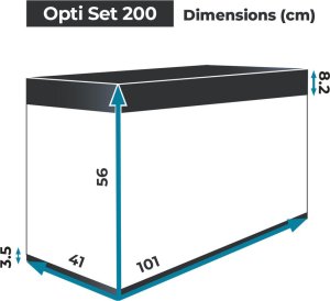 Aquael AQUAEL Zestaw akwariowy OPTI SET 200 - biały 2.0 6