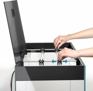 Aquael AQUAEL Zestaw akwariowy GLOSSY ST 150 D&N - czarny 2