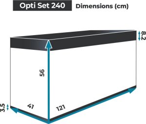 Aquael AQUAEL Zestaw akwariowy OPTI SET 240 - czarny 2.0 5