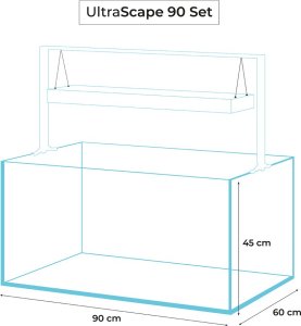 Aquael AQUAEL Zestaw akwariowy UltraScape 90 snow set 7