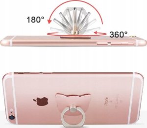 Vega UCHWYT TELEFONU STOJAK USTA ZŁOTY UNIWERSALNY NA RĘKĘ RING HOLDER 6