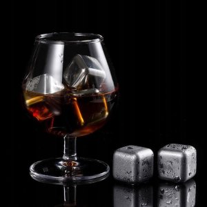 Metalowe KOSTKI LODU do Drinków Whisky - 4 sztuki 8