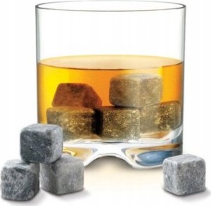 Kamienne kostki lodu do whisky - 9 sztuk + Worek 3