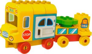 KLOCKI ZESTAW AUTOBUS SZKOLNY 39el. 3 FIGURKI 4