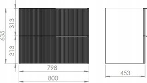 RE010804047160 / ELITA / SOHO / SZAFKA 80 2S BLACK MATT PDW / 168743 / 3