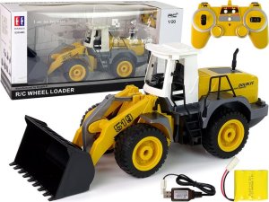 LeanToys Koparka Zdalnie Sterowana Ładowarka R/C 1:20 Unoszone Ramię 1