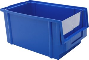 ECOabc Pojemnik plastikowy, warsztatowy, kuweta z recyklingu, Wym: 298x179x149mm (kolor niebieski) 1