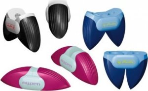 Zestaw szkolny 2x ołówek, temperówka, gumka My.Pen Szary 2