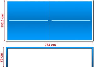 Stół do tenisa stołowego Stół do tenisa stołowego BatSport Basic Kolor: Niebieski 2