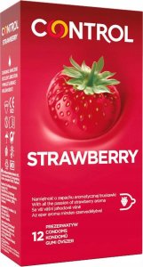 CONTROL_Strawberry Condoms prezerwatywy o smaku truskawki 12szt 1