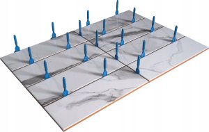 AWTools SYSTEM POZIOMOWANIA PŁYTEK BAZA PROSTA 1mm /100szt. PRO-LEVELING 7