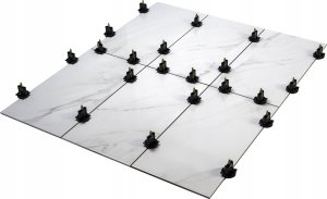 AWTools SYSTEM POZIOMOWANIA PŁYTEK BAZA PROSTA 1mm /100szt. PRO-LEVELING 9