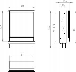 SZPMS-3 SZAFKA PODTYNKOWA Z MASKOWNICĄ I MIEJSCEM NA STEROWANIE 8 OBWODÓW SZER X WYS X GŁ 602X730(ZEW.) 560X730(ZEW.) X120 SIGMA-LI // TG.SZPMS-3 9
