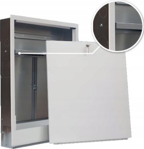 SZPMS-4 SZAFKA PODTYNKOWA Z MASKOWNICĄ I MIEJSCEM NA STEROWANIE 10 OBWODÓW SZER X WYS X GŁ 752X730(ZEW.) 710X730(WEW.) X120 SIGMA-LI // TG.SZPMS-4 11