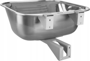 Zlewozmywak SKN_090D / KUCHINOX / CHIOS / ZLEW/KOMORA GOSPODARCZA STAL 55X50CM Z OTWOREM NA BAT + SYFON + MOCOWANIA ( CZZS032K ) / 3