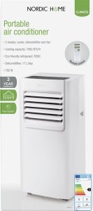 Klimatyzator Nordic Home Culture Przenośny klimatyzator NORDIC HOME 792W, 7000 BTU/h, trzy tryby, biały / AC-510 13