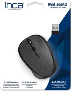 Mysz Triton INCA Maus IWM-300RG   1600 DPI,Wireless,Nano-USBI,Stoff,10 m 5