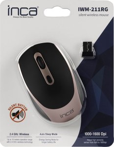 Mysz Triton INCA Maus IWM-211RG 1600 DPI,Wireless,Nano-USB,SL/RS, 10 m retail 6