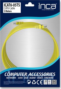 Wirewin INCA Patchkabel ICAT6-05TS   RJ45 Cat6 UTP Gelb 5.0m retail 6