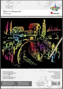 Papier do wydrapywanek 210x290mm czarny 10szt. 5