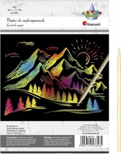 Papier do wydrapywanek 147x210mm czarny 10szt. 3