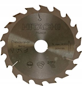 Hikoki Wood cutting disc 185x30mm HITACHI 18 teeth 1